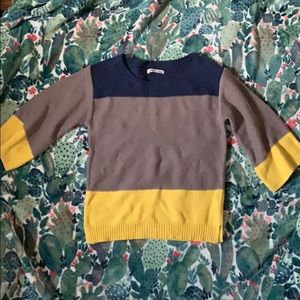 Color block sweater